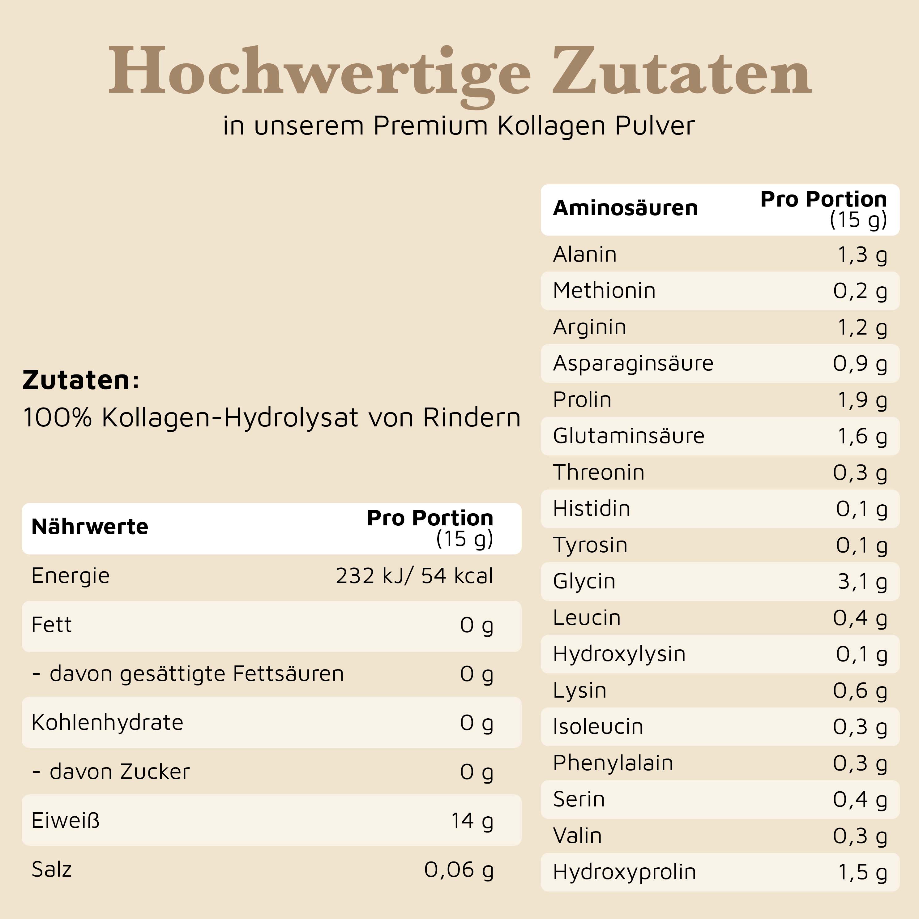 Poudre de collagène – 500 g